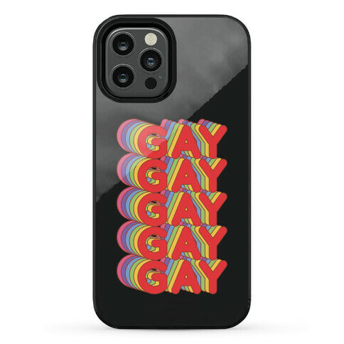 Gay Retro Rainbow Phone Case